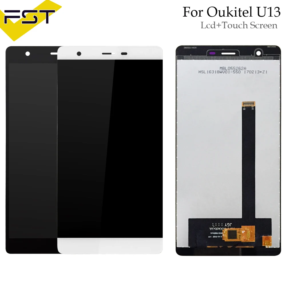Для Oukitel U13 ЖК дисплей + сенсорный экран 100% протестированный дигитайзер в сборе