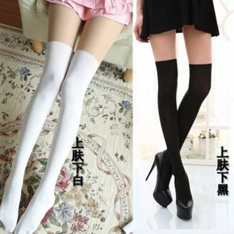 Колготки Collant Femme японские колготки женские накладные выше колена высокие на коже