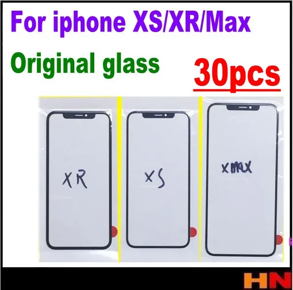30 шт. новая внешняя Передняя стеклянная крышка объектива для iphone X XS XR MAX Сенсорная