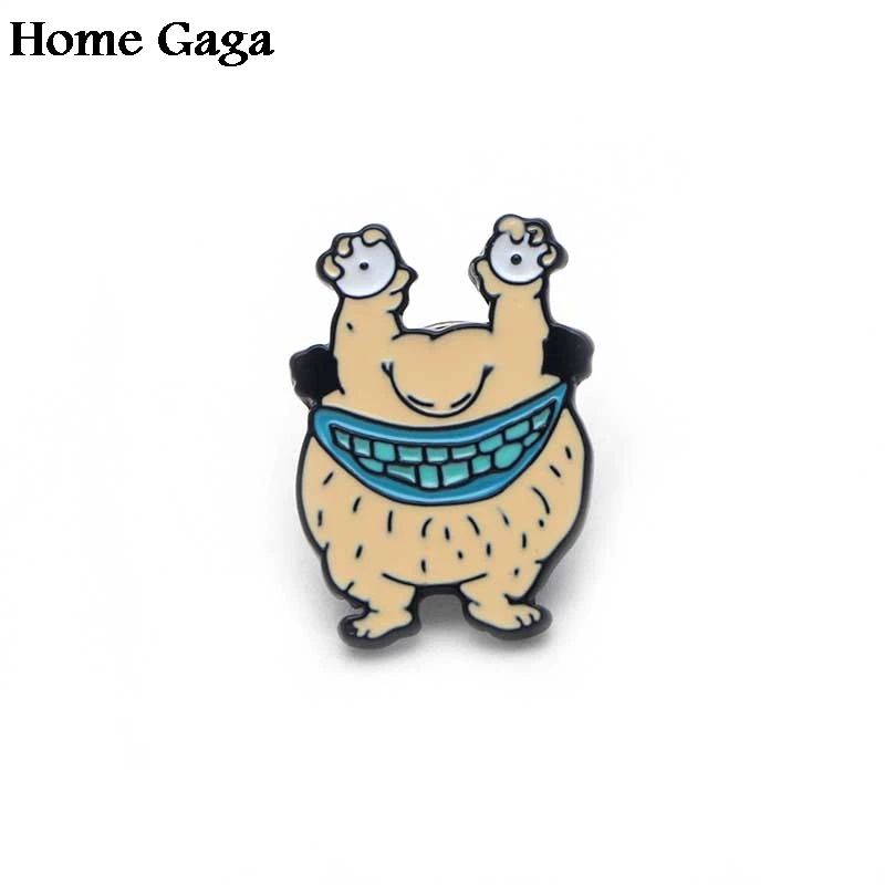 Homegaga ааааа! Настоящие Монстры! Zimbo Krumm втулка цинк галстук булавки одежда броши для мужчин и женщин шляпа Декоративные значки медаль D1327 - Цвет: 1