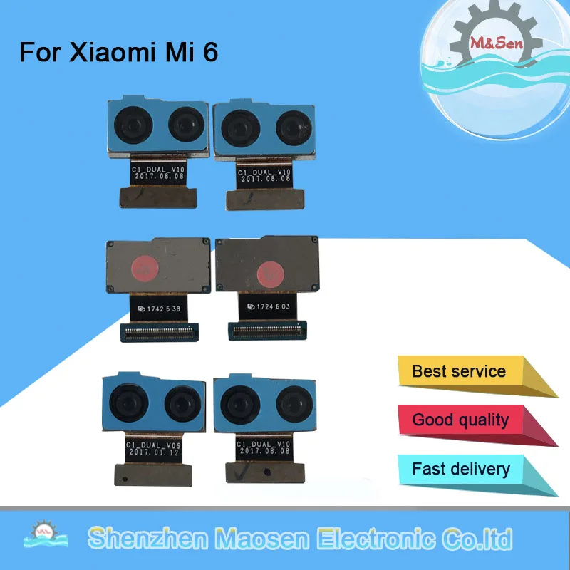 

Original M&Sen For Xiaomi 6 Mi 6 Mi6 MI6 Rear Back Big Camera Module Flex Cable For Xiaomi Mi 6 Front Small Camera MI note 3