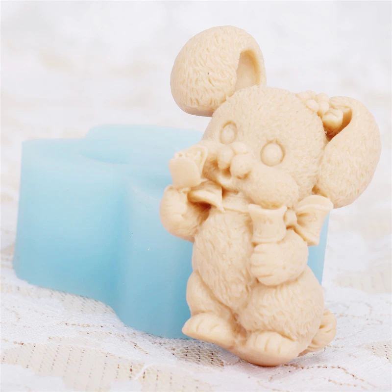 3D Cartoon Rabbit Soap Mold Cake Decorating Tools Moulds Making | Дом и сад
