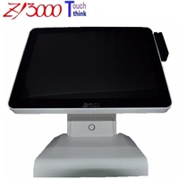 wholesale 4 units lot factory super 15 inch capacitive touch screen pos terminal with msr care reader