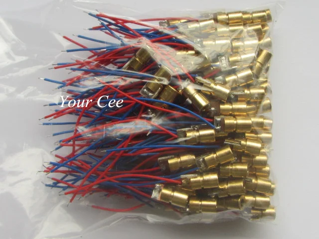 100 шт. головка из красной меди 650 нм 6 мм 3 в 5 мВт|module programmer|copper washermodul cars |
