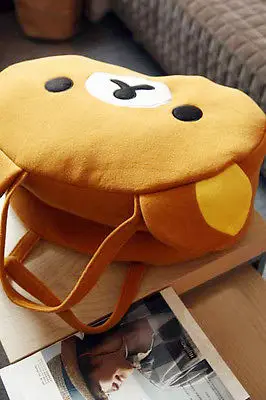 Популярная Милая большая сумка Rilakkuma через плечо плюшевая для отдыха коричневый