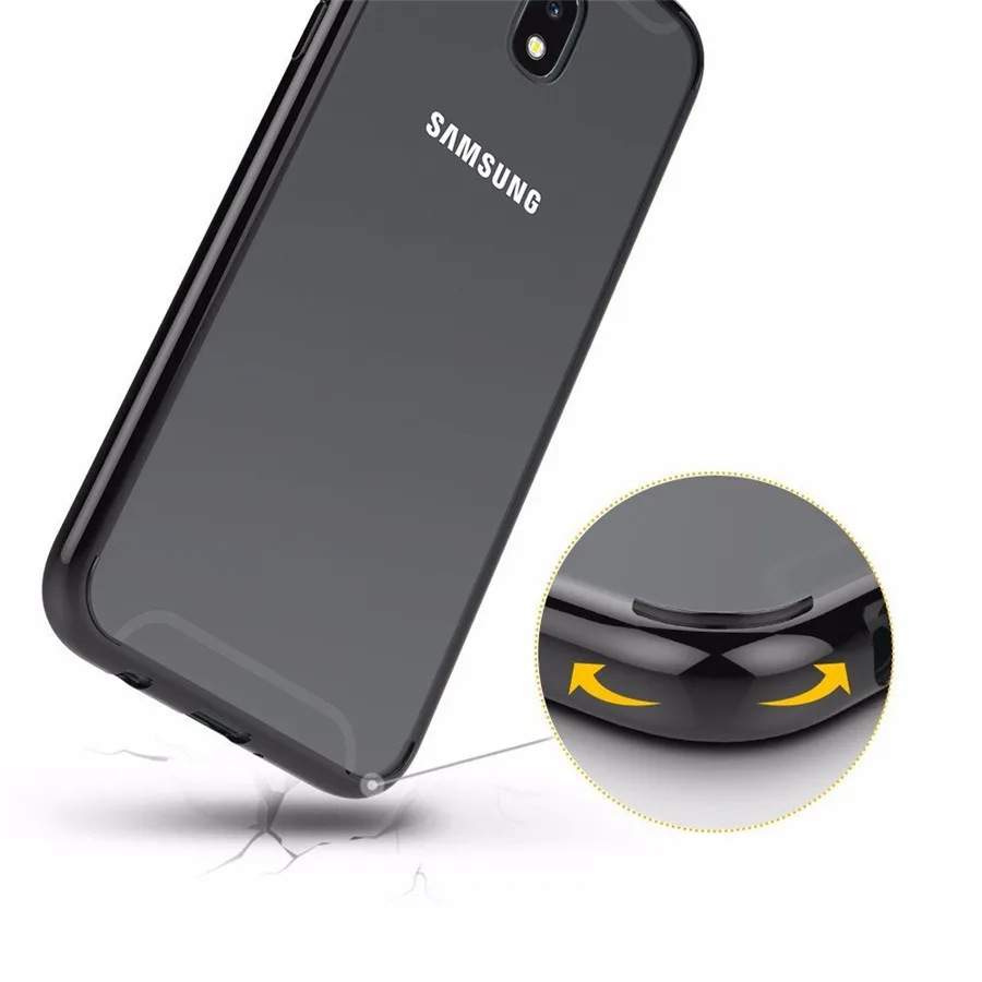 Для Galaxy J5 2017 J530 тонкий Противоскользящий не царапающийся Чехол Мягкий ТПУ