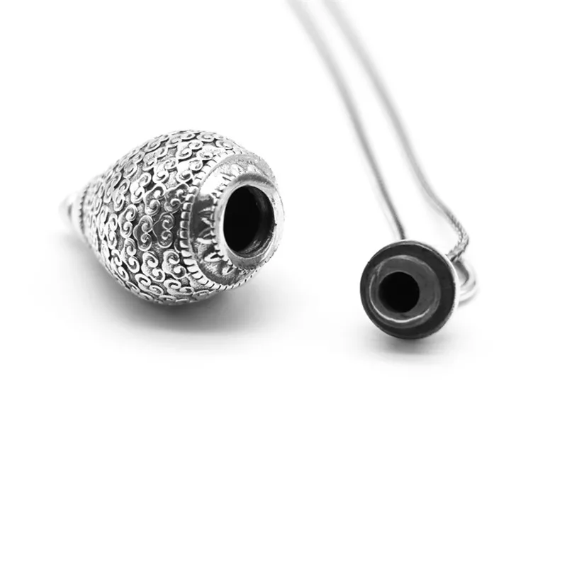 Уникальный Мужской в стиле панк Рок кулон 925 стерлингового серебра Черный серый