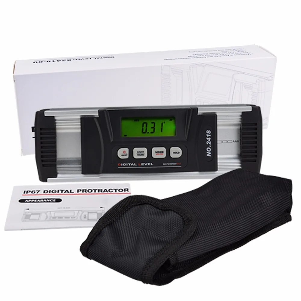 Цифровой строительство угловой видоискатель Инклинометр IP67 с магнитной v паз