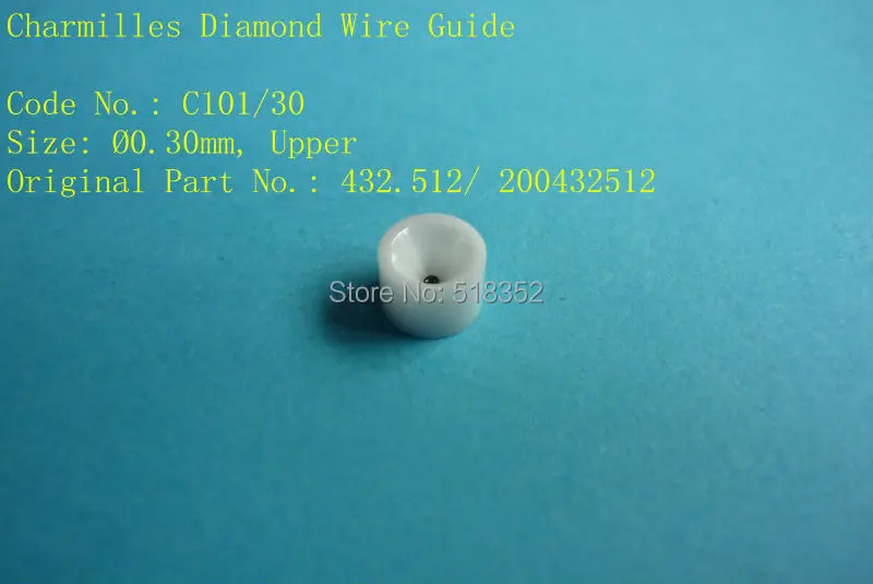 Charmilles C101 D=0.30mm  432.512/ 200432512  Diamond Wire Guide with Ceramic Housing for WEDM-LS Machine Parts