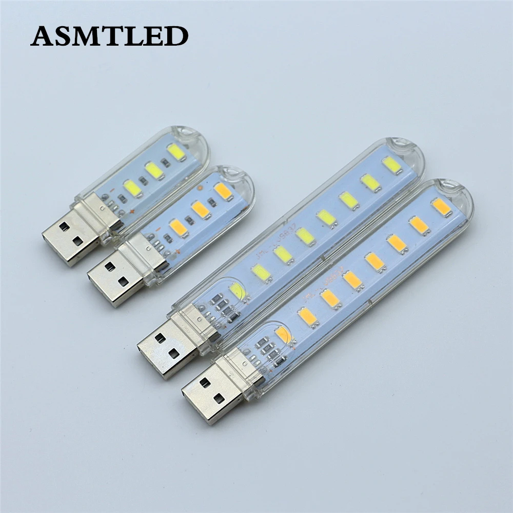 USB 5 В светодиодный ночник 3 светодиосветодиодный s 8 SMD5730 чип белый/теплый белый