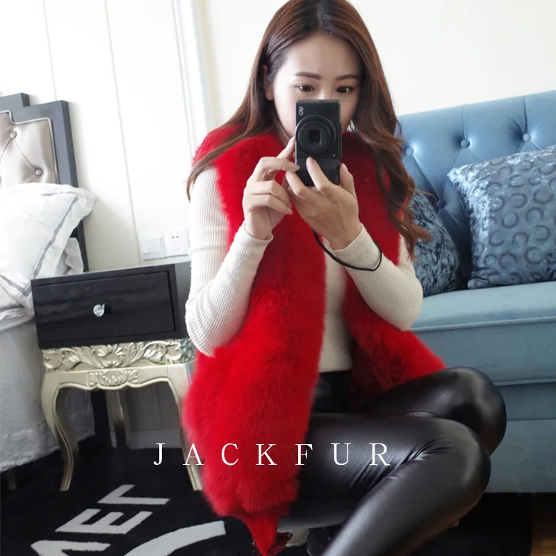 Женский меховой жилет из цельного натурального Лисьего меха|fox fur|natural fox furfox fur vest |