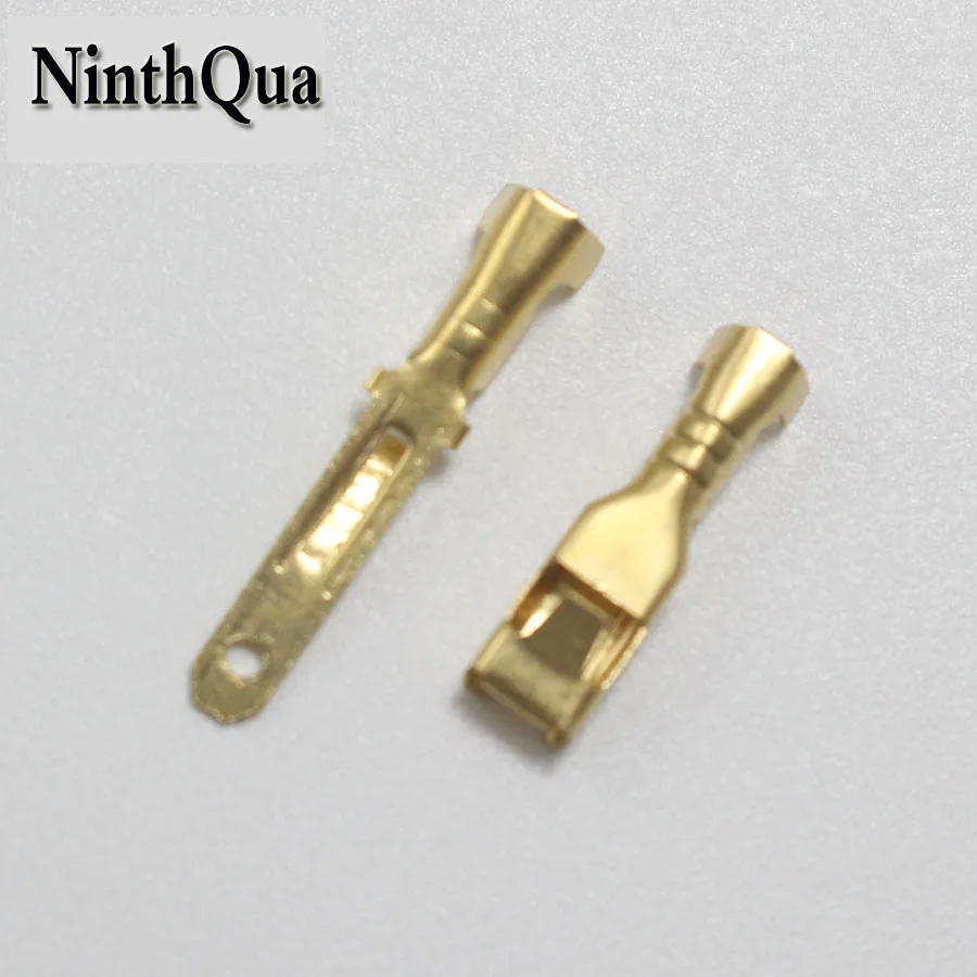 50 шт. 2 8 мм медный Мужской Женский обжимной терминал с чехлом автомобильный