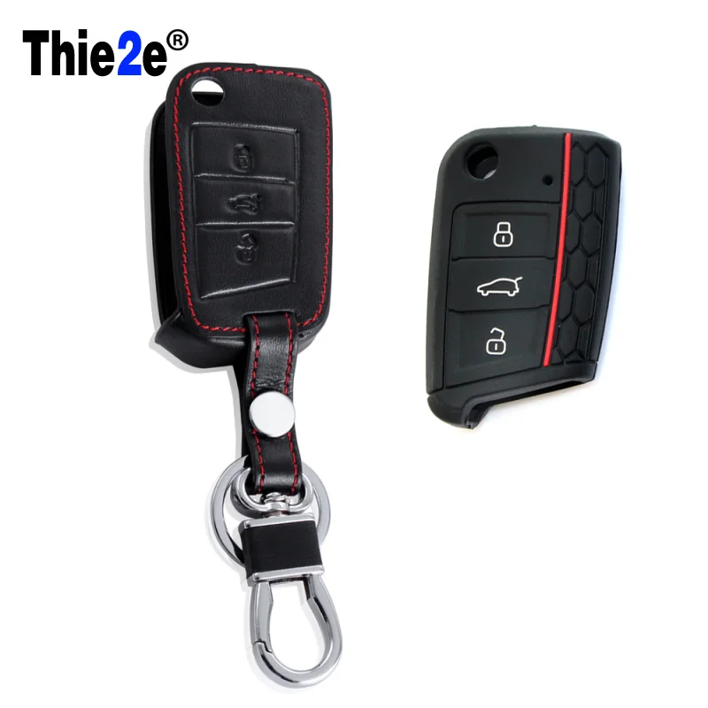 Защитный чехол для ключа стайлинга автомобиля Чехол-держатель VW POLO Golf MK7 Skoda Octavia