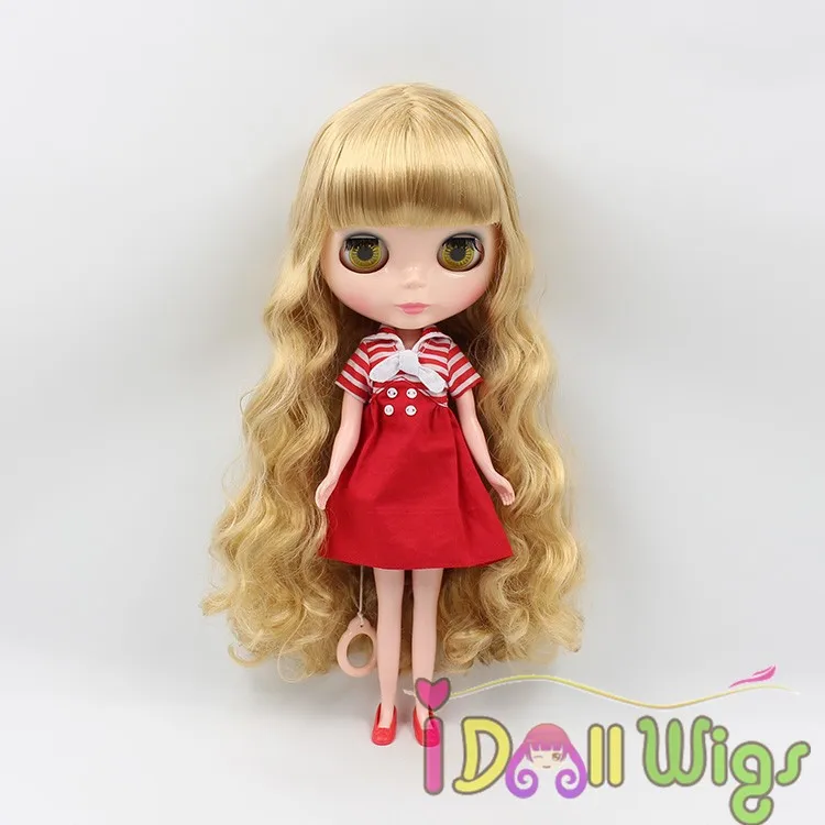 Высокотемпературные волосы длинные золотистые светлые глубокие волнистые с