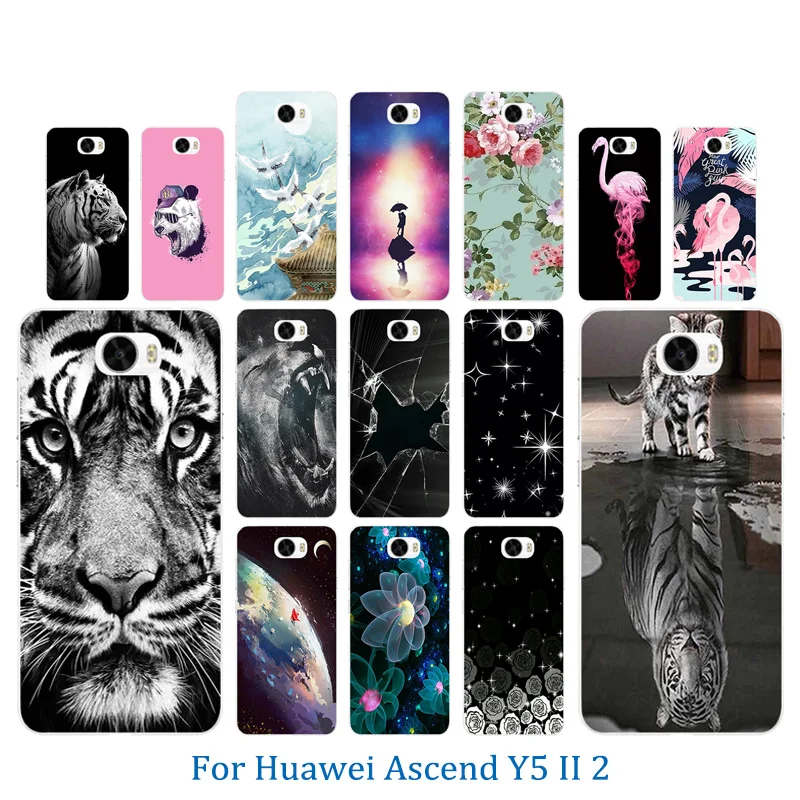 Мягкий термополиуретановый Чехол для мобильного телефона Чехлы Huawei Y5 II Y5ii Y52
