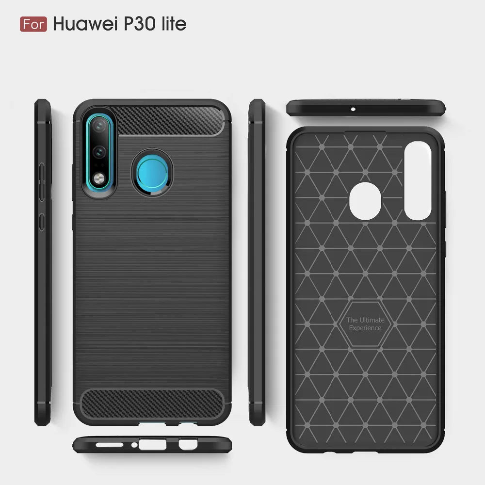 Чехол для Huawei P30 Pro из углеродного волокна мягкий силиконовый чехол телефона Lite P 30