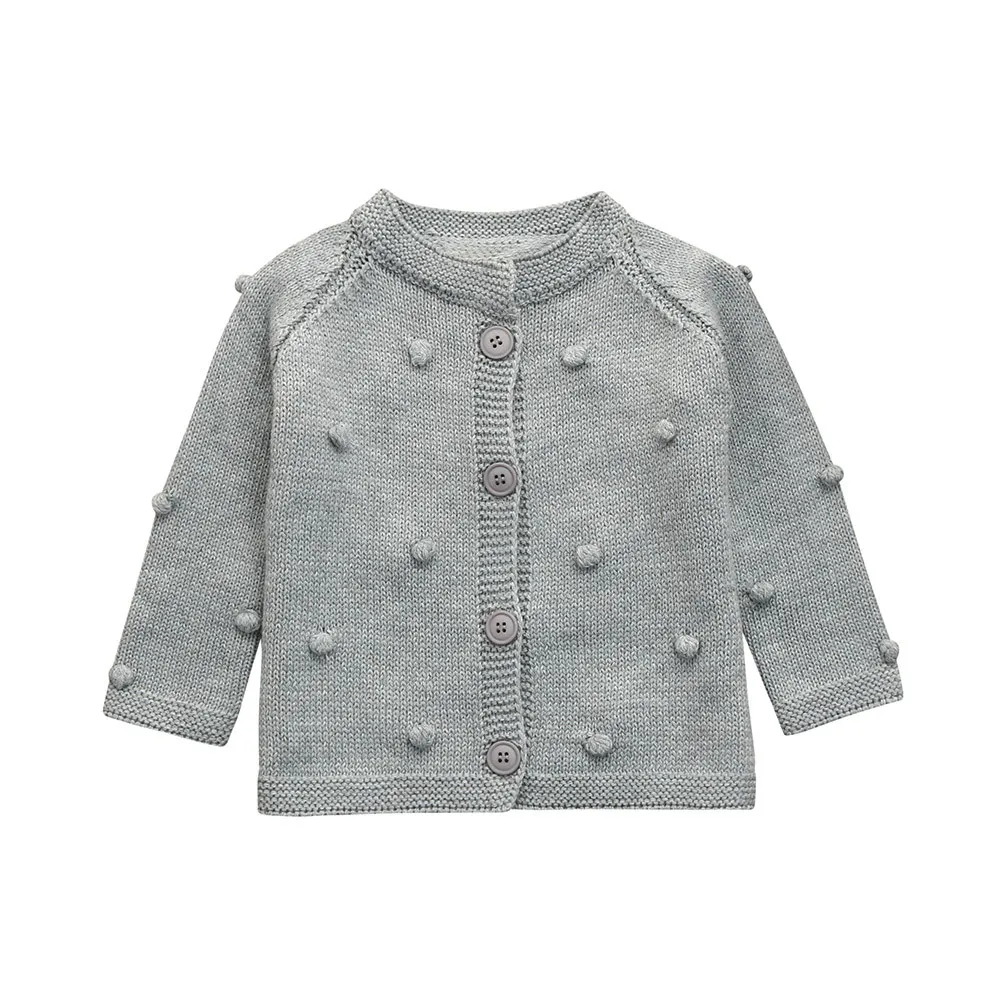 Одежда для маленьких мальчиков и девочек вязаный свитер кардиган топы пальто