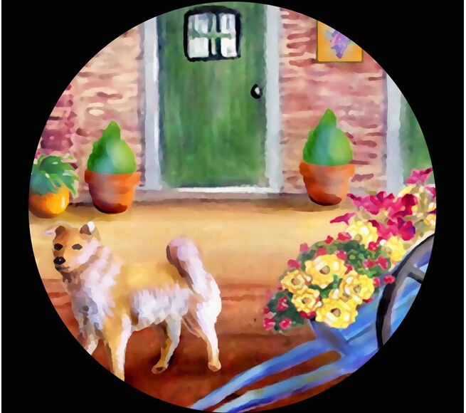 Пользовательские детские обои для средиземноморского сада ландшафта детской