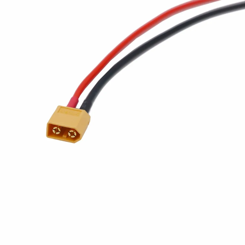 1 шт. Разъем XT60 для аккумулятора штекер с силиконовым разъемом 14 AWG #100 мм