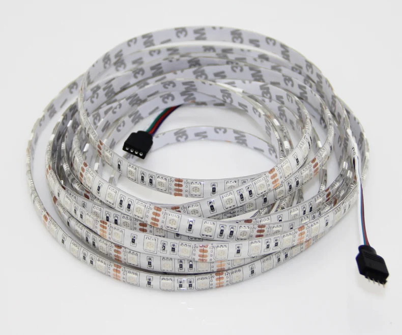 Водонепроницаемый IP65 SMD 5050 RGB Светодиодные ленты 5 м 300 светодиодов + 44 клавишный