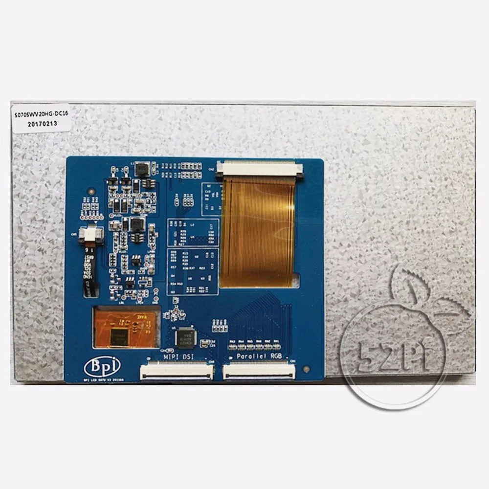 7 inch Touch Screen with FFC cable 7" LVDS LCD Display 800*480 Pixel for Banana Pi | Электронные компоненты и