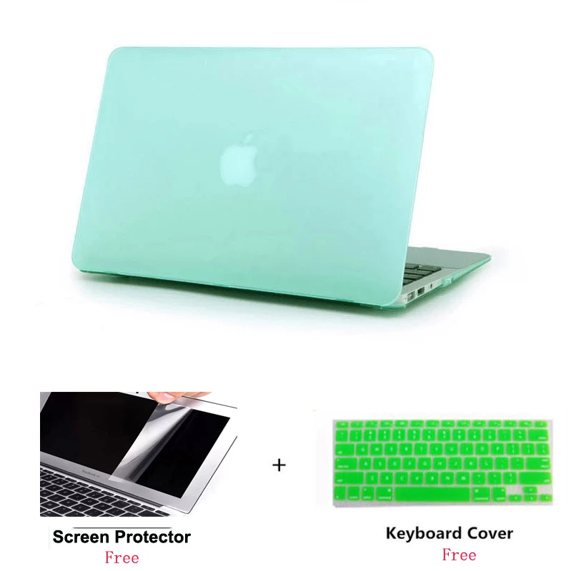3 в 1 матовый чехол для Apple Macbook Pro Retina Touch Bar и ID Air13 Air11 New 12 13 15 Жесткий Чехол|Сумки