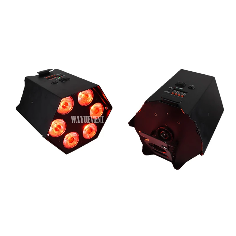 Бесплатная доставка ночной клуб freedom Lighting 6x18 Вт RGBWAUV 6в1 на батарейках сценические