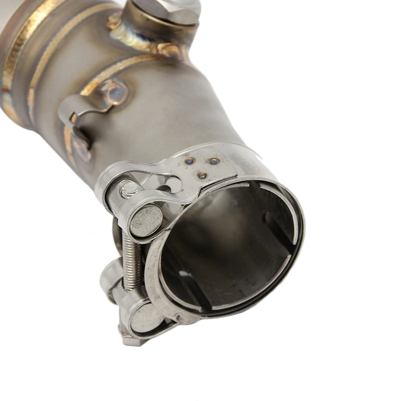 Alconstar- Middle Connect for Kawasaki ER6N Motorcycle Exhaust Pipe Muffler Escape Connecting Front Link Moto | Автомобили и