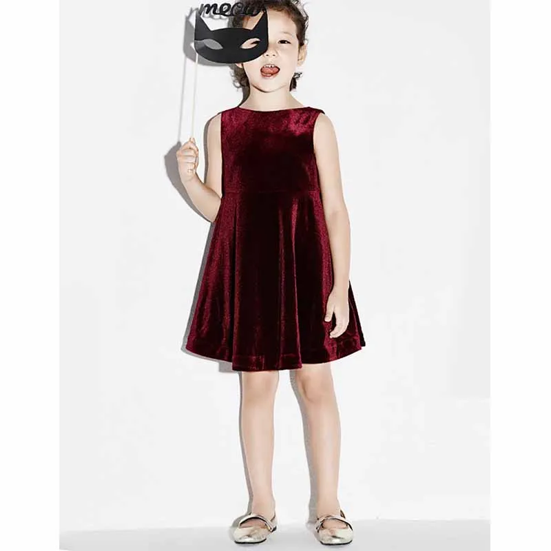 Girls Kids velvet Dresses 2018 Spring Summer Children Clothing For Princess Wear Party Gifts Fashion Style Dress Costume | Детская