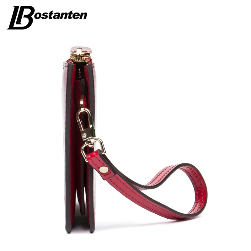 BOSTANTEN винтажные длинные модные тонкие женские кошельки дизайнерский брендовый