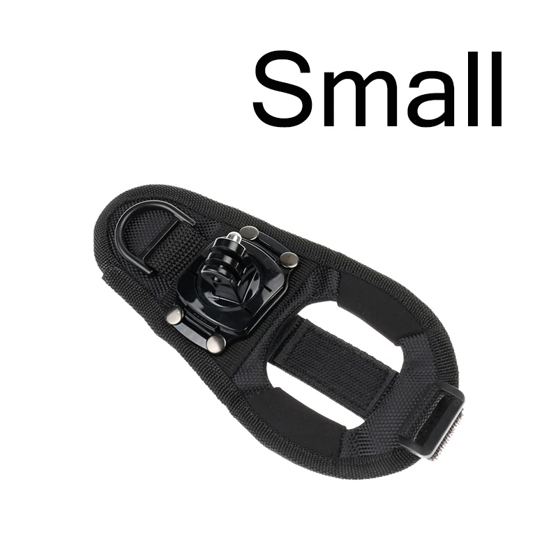 360 Degrees Wrist Band Arm Strap Belt Tripod Mount for GoPro Hero 8 7 6 5 4 Camera Fist Adapter Band Case for Go Pro Accessories - Цвет: Smal