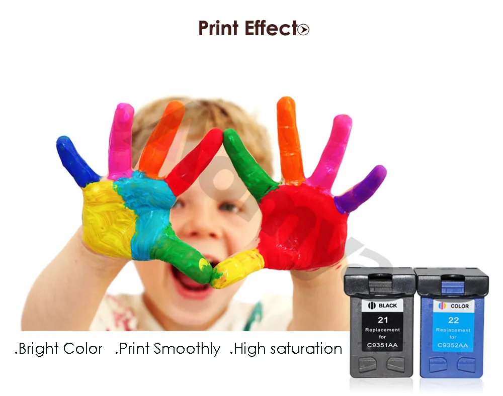 Aomya картридж 21 22 XL совместимый для hp Deskjet 3915 D1530 D1320 F2100 F2280 F4100 F2180 F4180 без OEM |