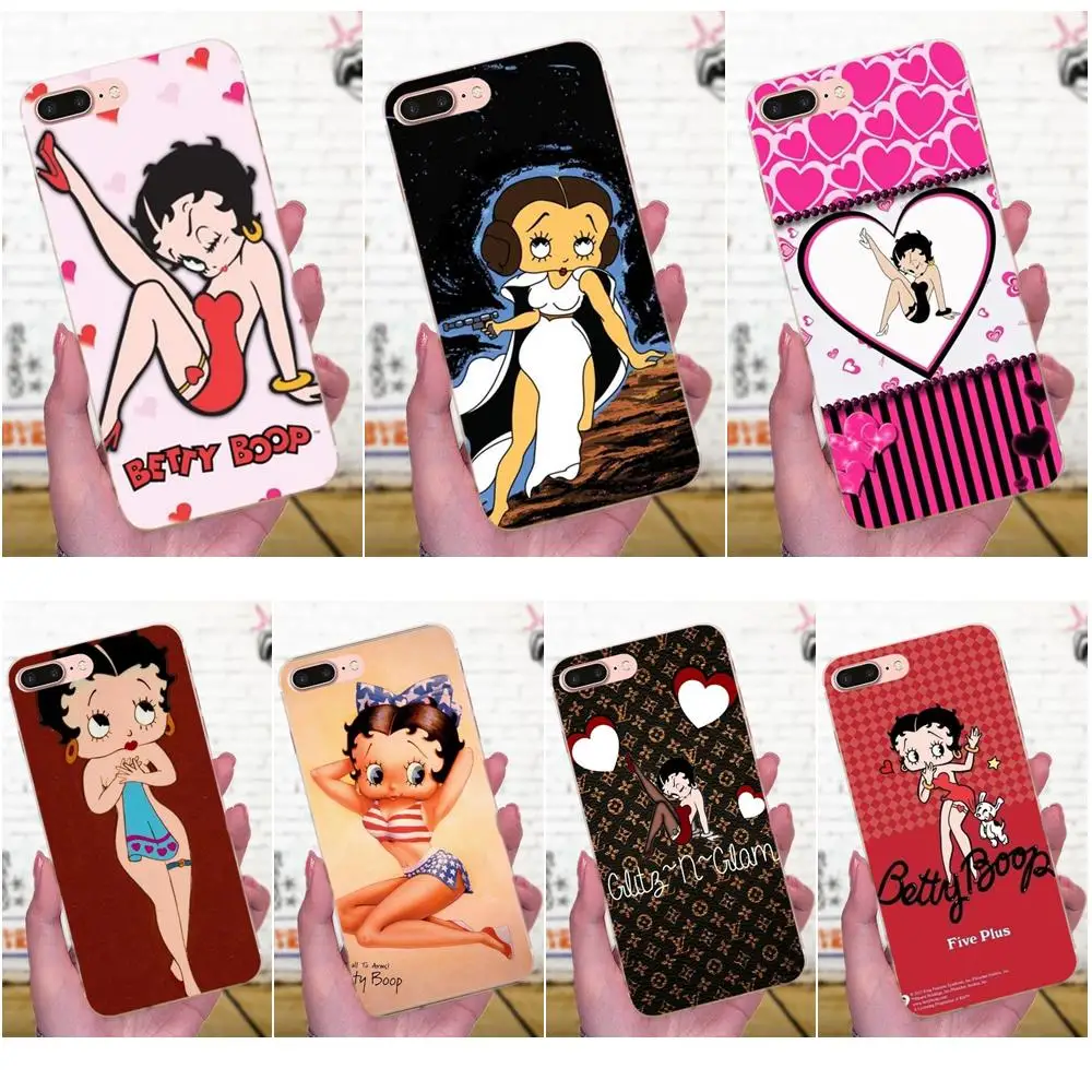 Для LG G4 G5 G6 K4 K7 K8 K10 2017 V10 V20 V30 Stylus Nexus 5 5X G2 G3 mini spirit Мягкий ТПУ Capa Betty Boop милая девушка |