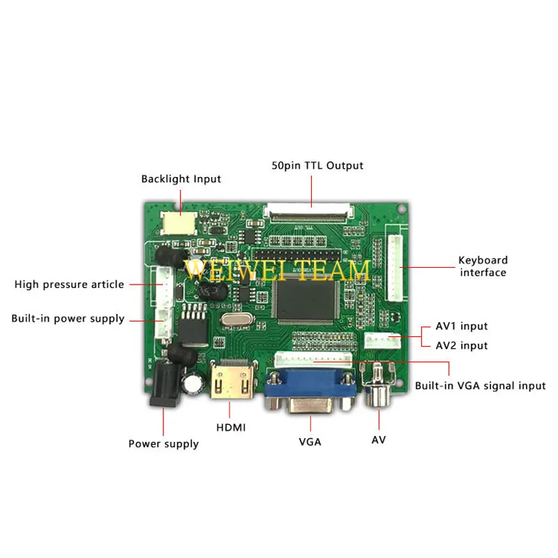 Для Raspberry Pi 3 ЖК дисплей 7 &quotна тонкопленочных транзисторах на тонкоплёночных EJ070NA