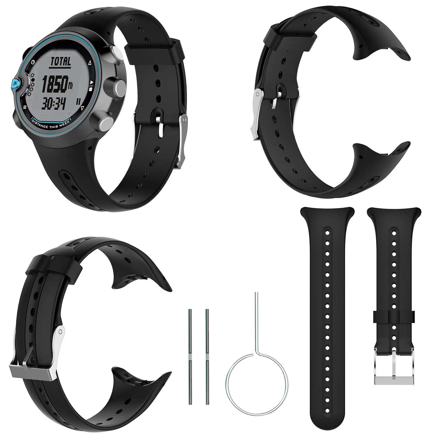 High Quality 2019 New Silicone Strap for Garmin Swim Smart Watch Band Ergonomics Non-toxic and Odorless Wristband | Электроника