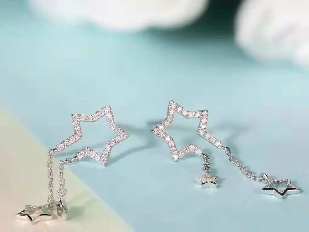 

0.13ct SI/H Natural Diamonds Stud Earrings Solid 18k Rose Gold Women Earrings Fine Jewelry