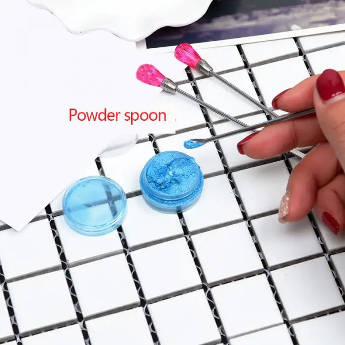 Пигмент УФ смолы DIY ремесла ювелирных изделий инструменты пудра ложка перемешивание бар пузырь иглы JL