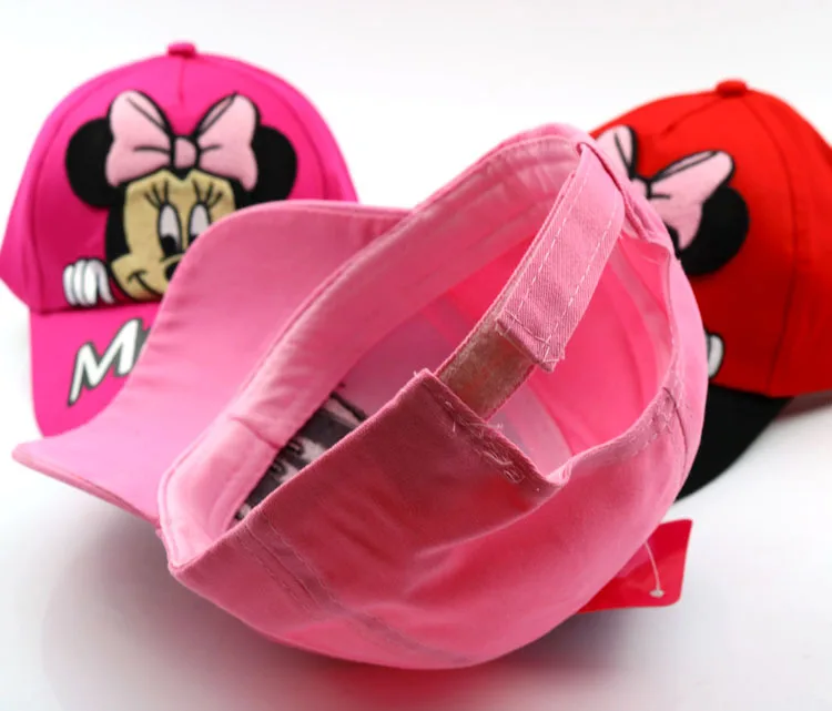 Бейсболка для девочек с Минни летняя шапка мультяшная Повседневная Кепка