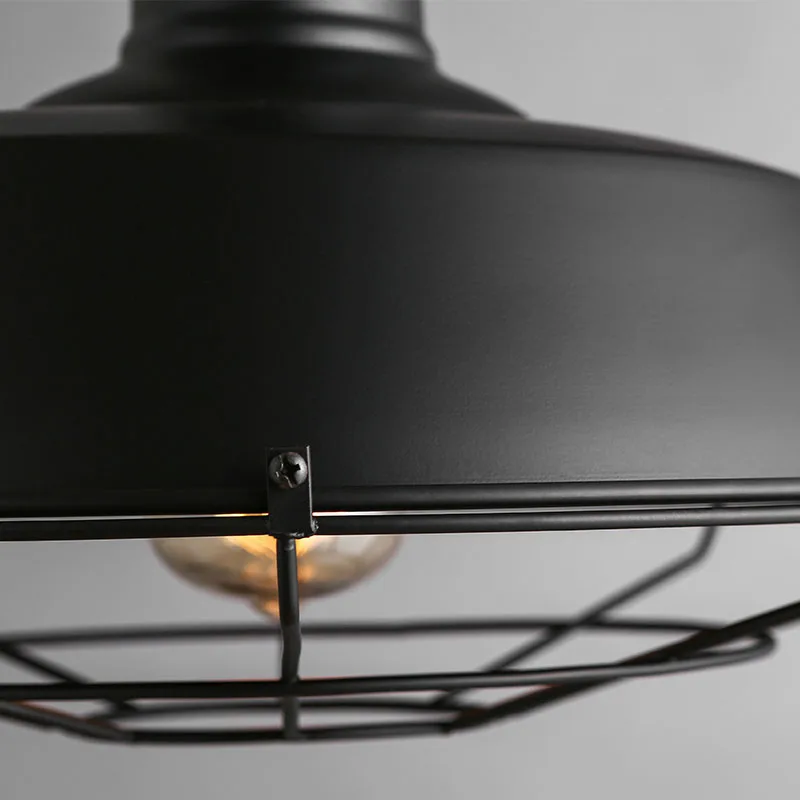 

American Country Loft Retro Iron Industrial Wind Restaurant Bar E27 LED Ceiling Lamp Living Room Aisle Bedroom Lid Ceiling Light