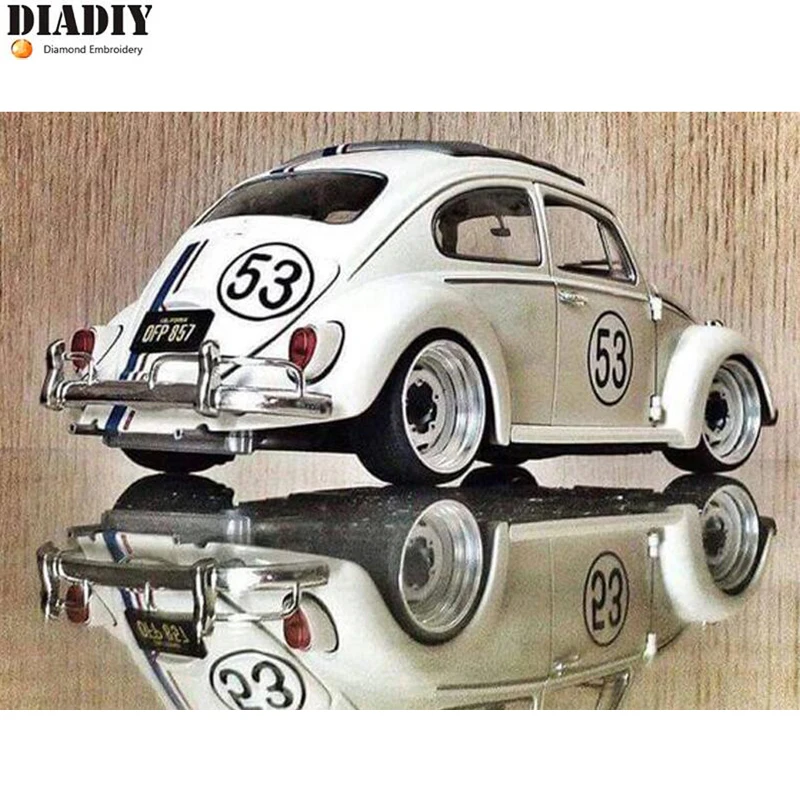 5D DIY Алмазная вышивка Классическая Автомобильная картина крестиком полностью