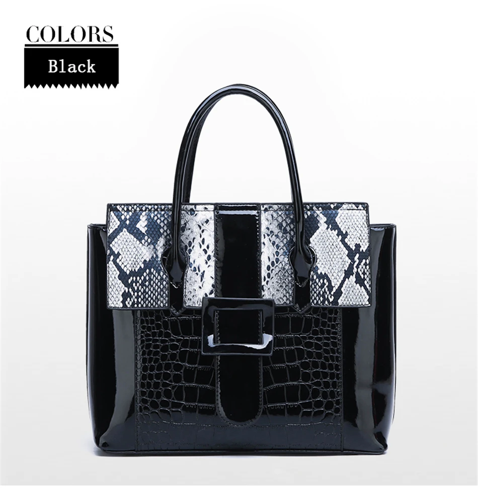 LONOOLISA Sac A основной Femme лакированная кожа женские ручные сумки для женщин серпантин роскошные сумки женские сумки дизайнерские Bolso