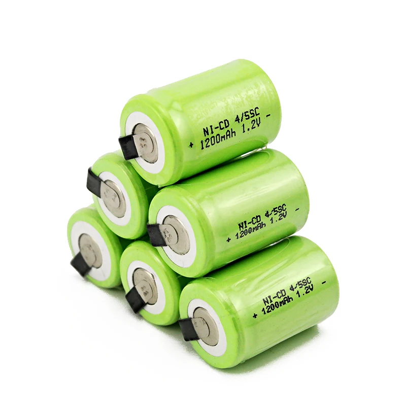 10 шт./лот! Дешевая NI CD 1.2В батарея 4/5 SC 1 2 V 1200mah reachargeable nicd для аккумуляторной