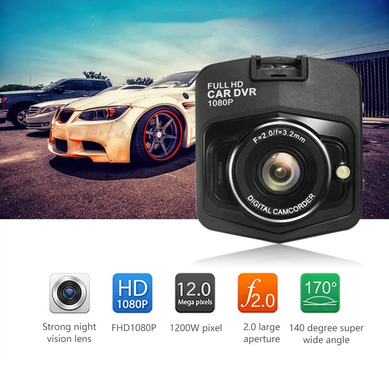 Мини оригинальный 1080 P Full HD Автомобильный видеорегистратор видео 170 градусов