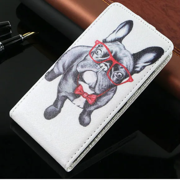 Dog Для samsung Galaxy A7 A6 A8 A9 A5 A7 A3 чехол TPU кожаный чехол-портмоне с откидной крышкой 3D цветок милый рисунок Вертикальный чехол - Цвет: Dog