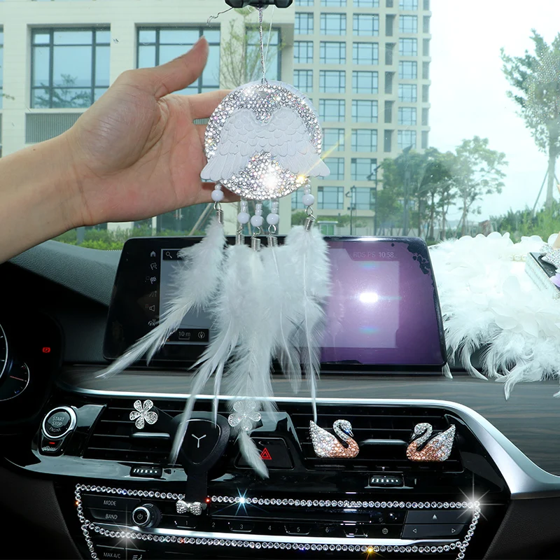 

Ловец снов ручной работы, подвесные украшения для автомобиля, подвесное зеркало заднего вида, Ловец снов, аксессуары для автомобильного инт...