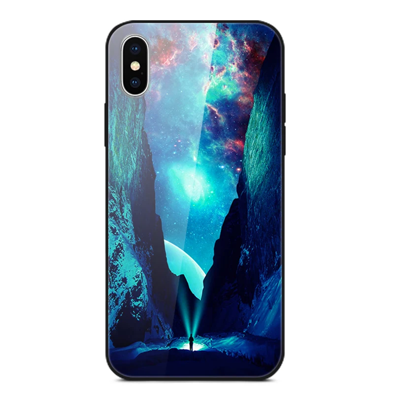 Tempered Glass Case For iPhone 7 Plus 8 8Plus 6 6S Cover Soft Bumper 3D Cat Printing Funda For iPhone XS MAX XR 10 11 Phone Case