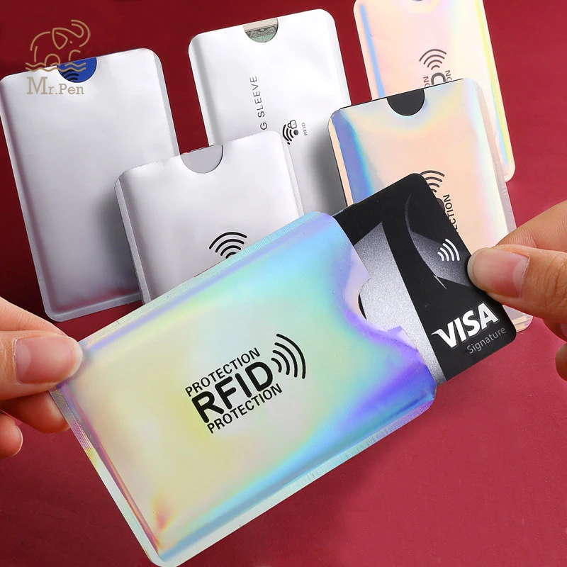 

20pcs Anti Rfid Laser Wallet Blocking Reader Lock Bank Card Holder Id Bank Card Case Protection Credit Business Card Holder