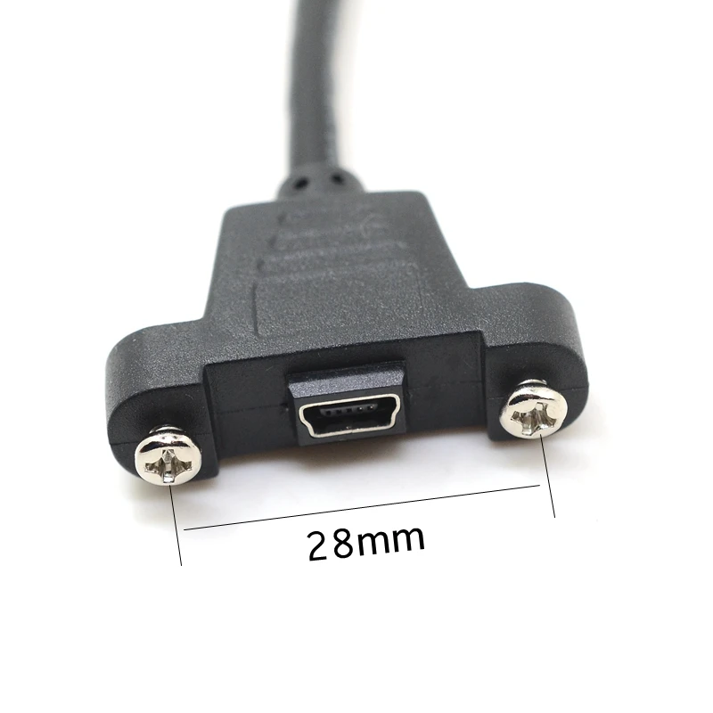 Панельный мини USB удлинитель с винтами 30 см 50 см|Кабели для MP3/MP4-плееров| |