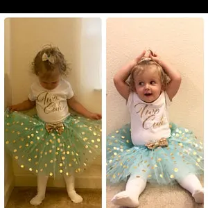 Изготовленный На Заказ Two Cute прелестное 2nd боди на день рождения для девочки