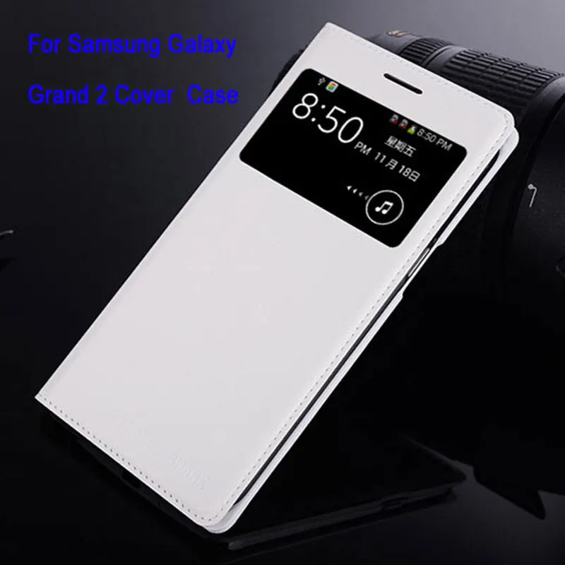 Для samsung Galaxy Grand 2 чехол S View с Батарея задняя крышка Функция G7102 G7105 G7106 Originel Смарт